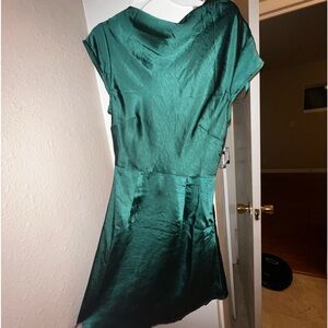 Hello Molly Forest Green Dress- XS Never Worn.